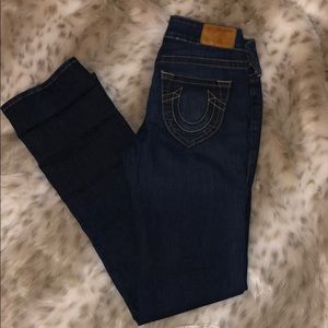 🌟 True Religion Straight Leg Jeans - Size 29, Dark Wash, 34” Inseam